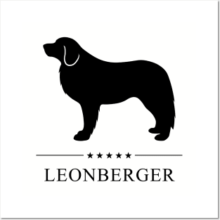 Leonberger Black Silhouette Posters and Art